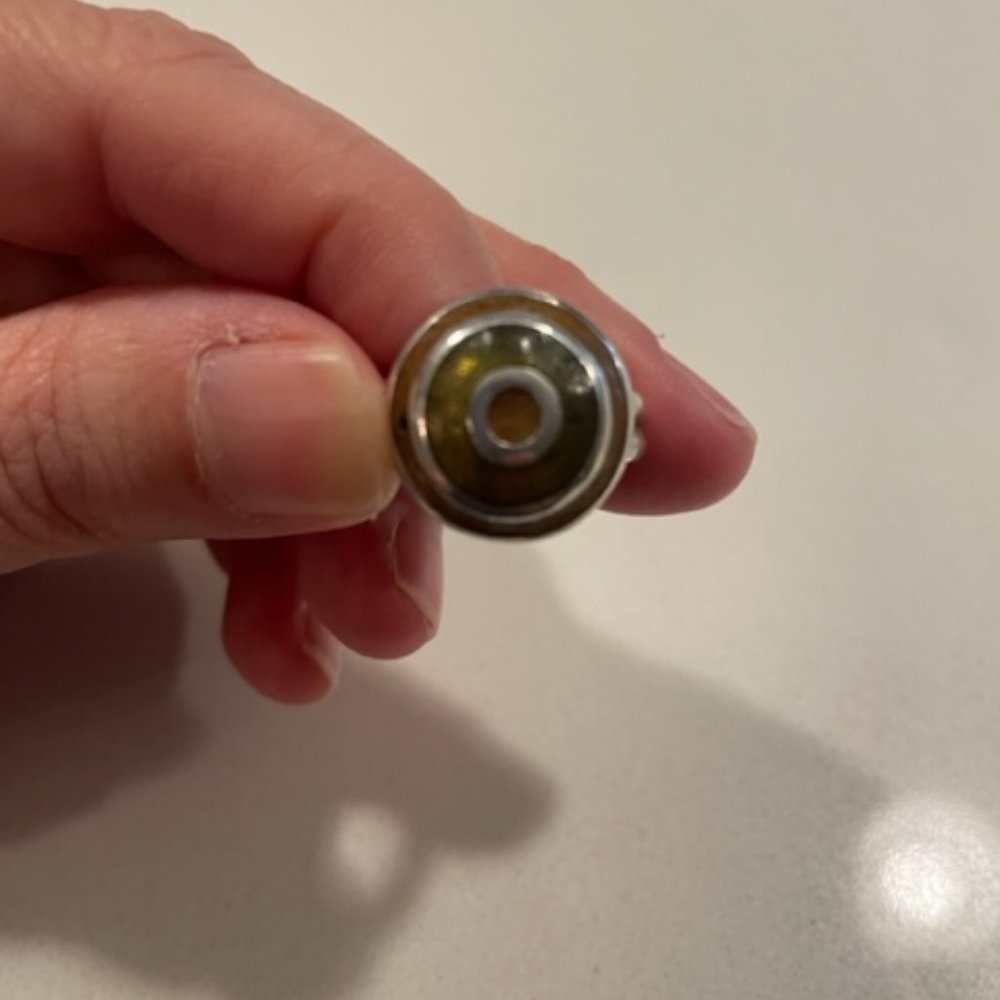 David Urso Sterling silver and resin ring